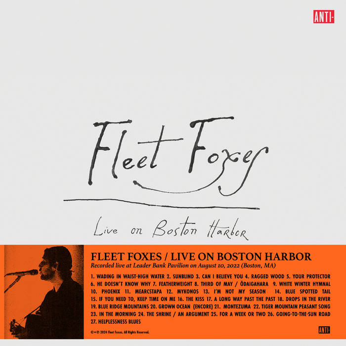 Fleet Foxes - Live on Boston Harbor 3LP